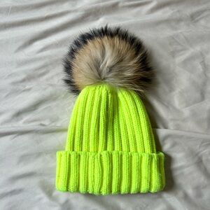 Neon yellow hat